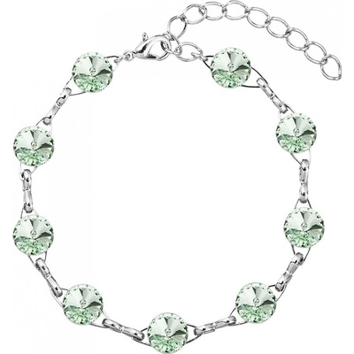 JSB zelený Rivoli se Swarovski Elements Chrysolite 6952