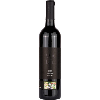 Vinařství Mádl Merlot výběr z hroznů suché červené 2022 13% 0,75 l (holá láhev)