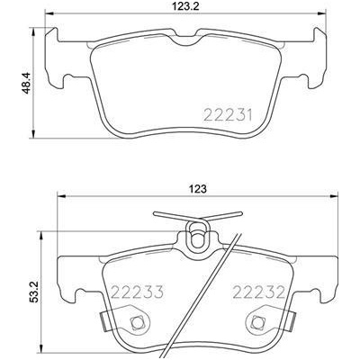 Sada brzdových platničiek kotúčovej brzdy BREMBO P 24 201