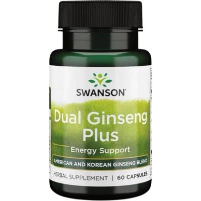 Swanson Dual Ginseng Plus 395 mg [60 капсули]