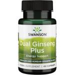 Swanson Dual Ginseng Plus 395 mg [60 капсули]