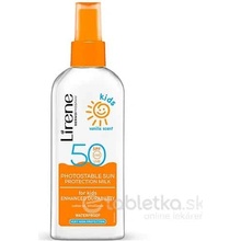 Lirene SC opalovací tělové mlieko ve spreji s vanilkovou vůní pro děti SPF50 150 ml