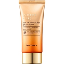 Tony Moly Pleťový krém na opaľovanie s anti-age účinkom SPF 50+ Intense Care Gold 24K Snail (Sun Cream) 50 ml