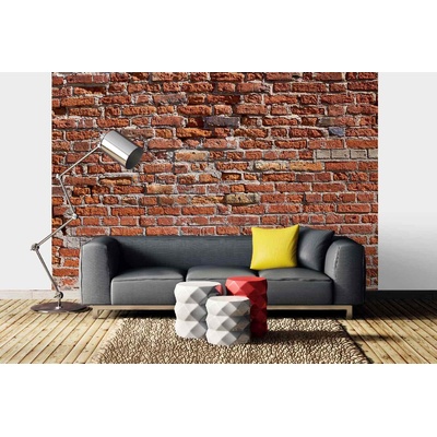 DIMEX ART Самозалепваща се флизелинова фототапета текстура от стари тухли 375 x 250 см