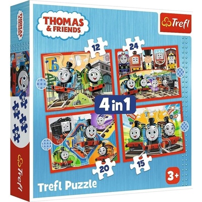 Trefl Mašinka Tomáš 4v1 12,15,20,24 dielov