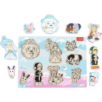 Image 1 of Trefl - Puzzle Drevená vkládačka ľadový zámok - 1 - 39 piese