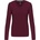 Kariban v-neck k382 / Дамска тениска с дълъг ръкав - винен m (20k38205402)