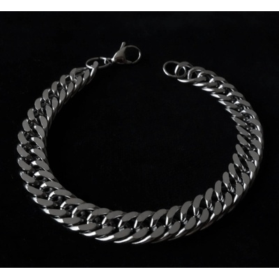 Blingstar Náramek CUBAN Link Nerez ocel masivní pro muže 2613