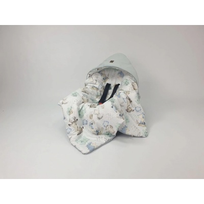 Ourbaby swaddle blanket grey šedá