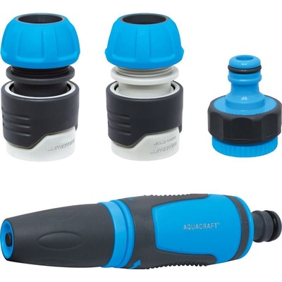 Sada zavlažovacia AQUACRAFT 550390, SoftTouch, záhradná, spojka, STOP, adaptér, dýza
