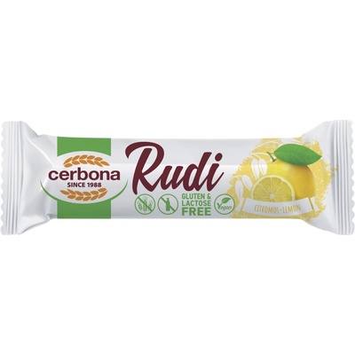 Cerbona Rudi Vegan Ovesná tyčinka celomáčená s citrónovou nádivkou 30 g