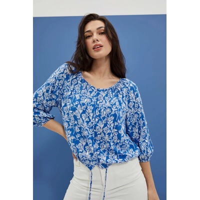 Moodo Щампована риза с копчета синя Moodo Moodo | Sin | ЖЕНИ | XS