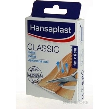 Hansaplast CLASSIC náplasť textilná 6 cm x 1 m 1 ks