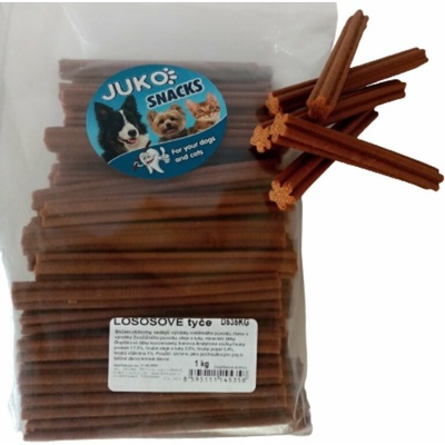 JUKO Lososové tyčinky Snacks 1 kg cca 83 ks