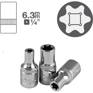BGS technic Къси Е-вложки на база 1/4" от 1.60лв