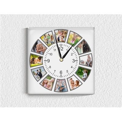 Стъклен стенен часовник 049