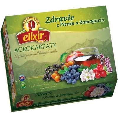 Agrokarpaty Elixír ovocný mix čajová kazeta 72 g