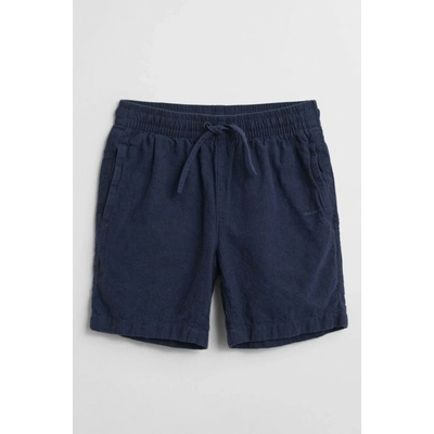 ŠORTKY GANT COTTON LINEN shorts MARINE