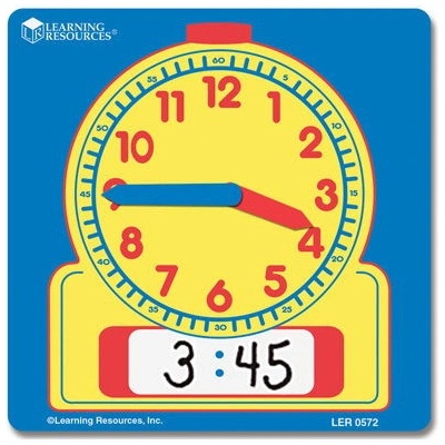 Školní hodiny - popisovatelné - sada 10ks