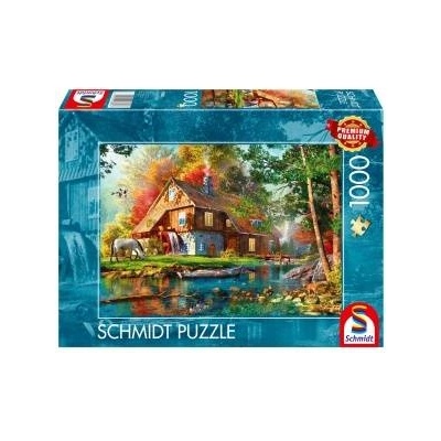 Schmidt Spiele Watermill in Autumn (1000 Pieces)