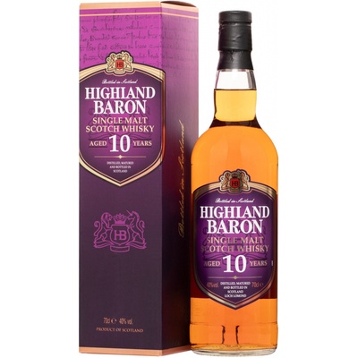 Highland Baron Single Malt Whisky 10y 40% 0,7 l (kartón)
