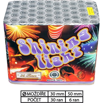kompaktní ohňostroj Shining Light 36 ran