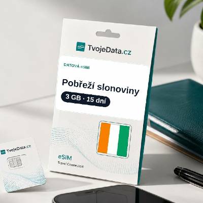 eSIM Pobřeží slonoviny 3 GB / 14 dní