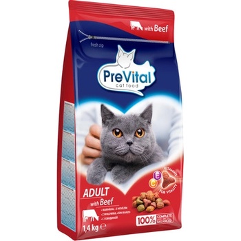 PreVital cat Adult hovězí 1,4 kg