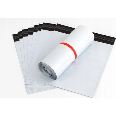 Fóliová obálka Starpak24 430 x 600 mm bílá, 100 ks