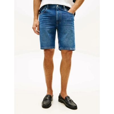 Tommy Hilfiger pánské modré džínové kraťasy MW0MW425581A7