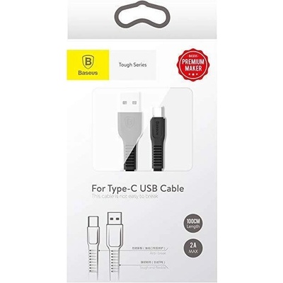 Baseus CATZY-B01 Type-C Tough series Cable 2A, 1m, černý