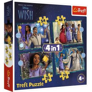 Trefl Пъзел Trefl 4 в 1 - Мечтите се сбъдват (34649) - ozone