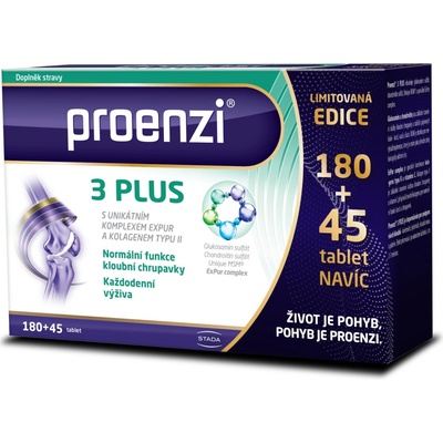 Proenzi 3 plus limitovaná edícia 180 + 45 tabliet
