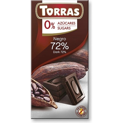Torras čokoláda 72% 75 g