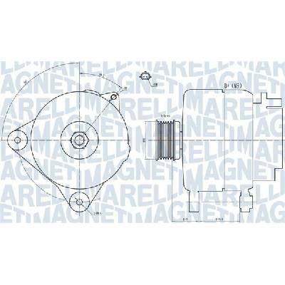 Alternátor MAGNETI MARELLI 063731887010