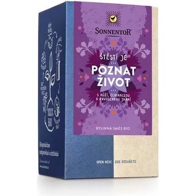Sonnentor Štěstí je Poznat život porcovaný Bio 18 sáčků