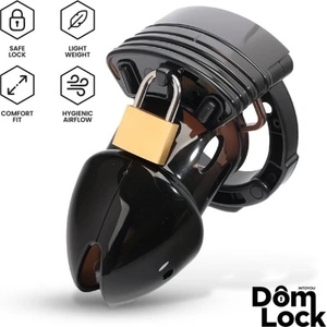 Intoyou Регулируема пенис клетка Dom Lock Cell черна