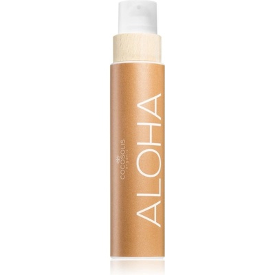 COCOSOLIS ALOHA ošetrujúci a opaľovací olej bez ochranného faktoru s vôňou Coconut 200 ml