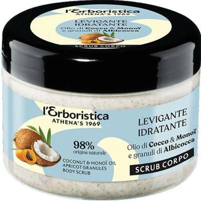 ERBORISTICA tělový peeling s kokosovým olejem a tahitským monoi a meruňkovými peckami 200 ml