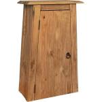 vidaXL Стенен шкаф за баня, бор масив, 42x23x70 см (246039)