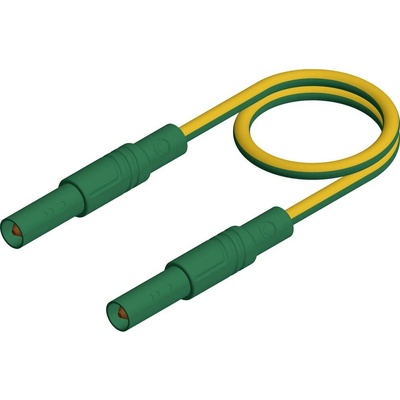 4 mm safety test lead, 2x straight plugs, 2,5 mm², 100 cm