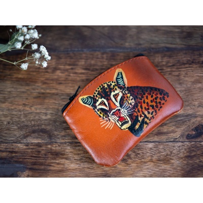 Monicah Ndura Fashion Jewelry Menší africká s levhartem hnědá