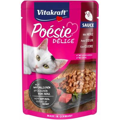 Vitakraft Poésie DéliSauce a srdíčka 23 × 85 g