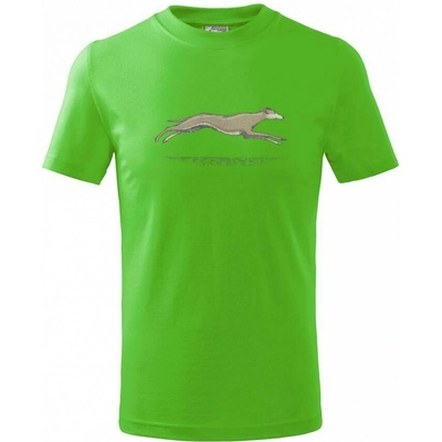 Vintage Greyhound tričko dětské bavlněné Apple Green