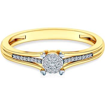 SAVICKI Годежен пръстен savicki: двуцветно злато, диаманти