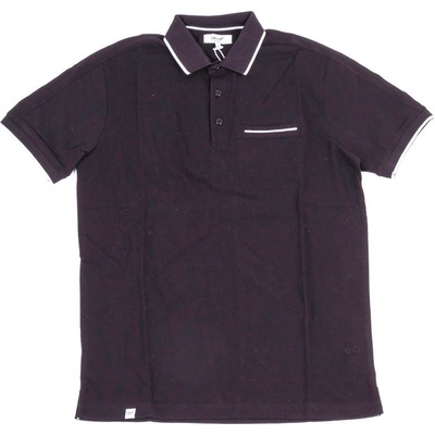 Reell triko Pique polo Deep Black DEEP BLACK