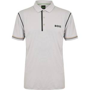 Boss Блуза с яка Boss Mens BOSS Short Sleeve Polo Shirt with Logo Detail (Paddytech Goc) - Light/Pstl Grey