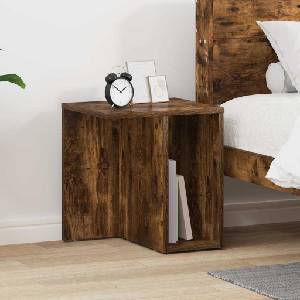 vidaXL Крайна масичка Димян дъб 37 x 32 x 40 см Инженерна дървесина (891088)