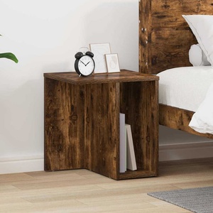 vidaXL Крайна масичка Опушен дъб 37 x 32 x 40 см Инженерна дървесина (891088)