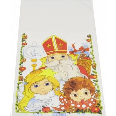 Mikulášsky sáčok Číry - Mikuláš čert a anjel 20 x 40 cm (Posledných 16 kusov skladom!)